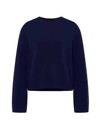 LANIUS | Pullover Cropped Fit | dunkelblau